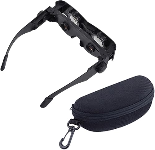Gafas de pesca, enfoque ajustable binoculares profesionales telescopio lupa gafas, manos libres usables, para teatro, TV, visión de la vista Dalian