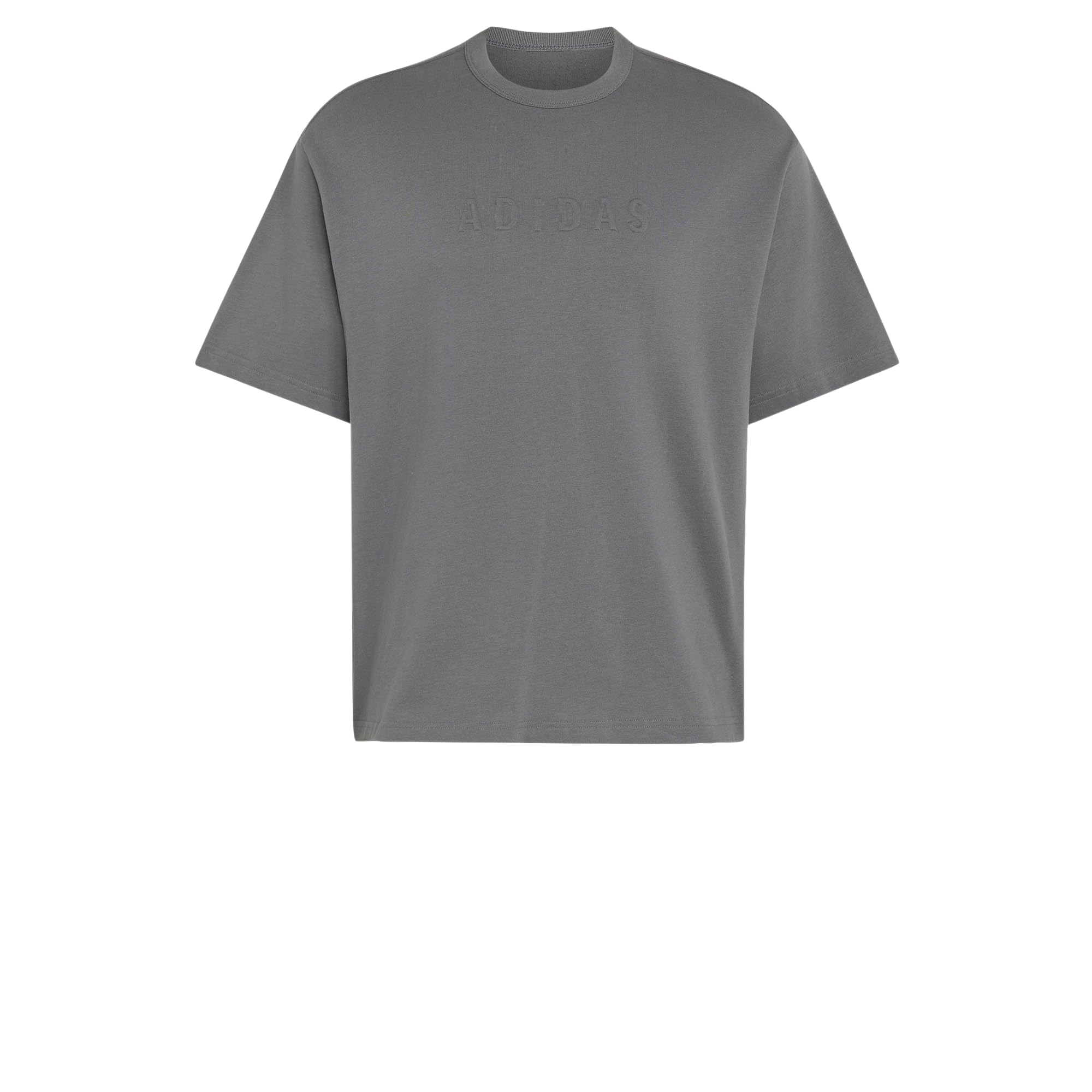 adidas Men's Soft Lux Graphic Shirt, Grey Five, 3XL