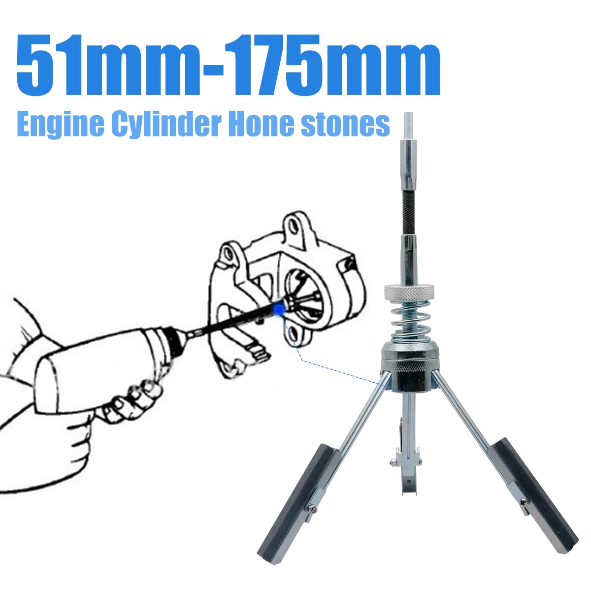 Riloer 51mm - 177mm alésage de cylindre aiguiser les outils d'atelier de garage automobile