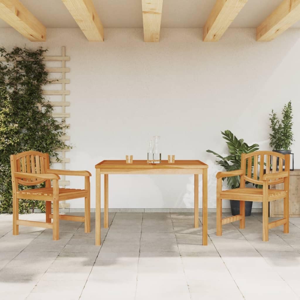 Mobili,Mobili da esterno,Set di mobili da giardino,Set da pranzo da giardino in legno massello di teak da 3 pezzi