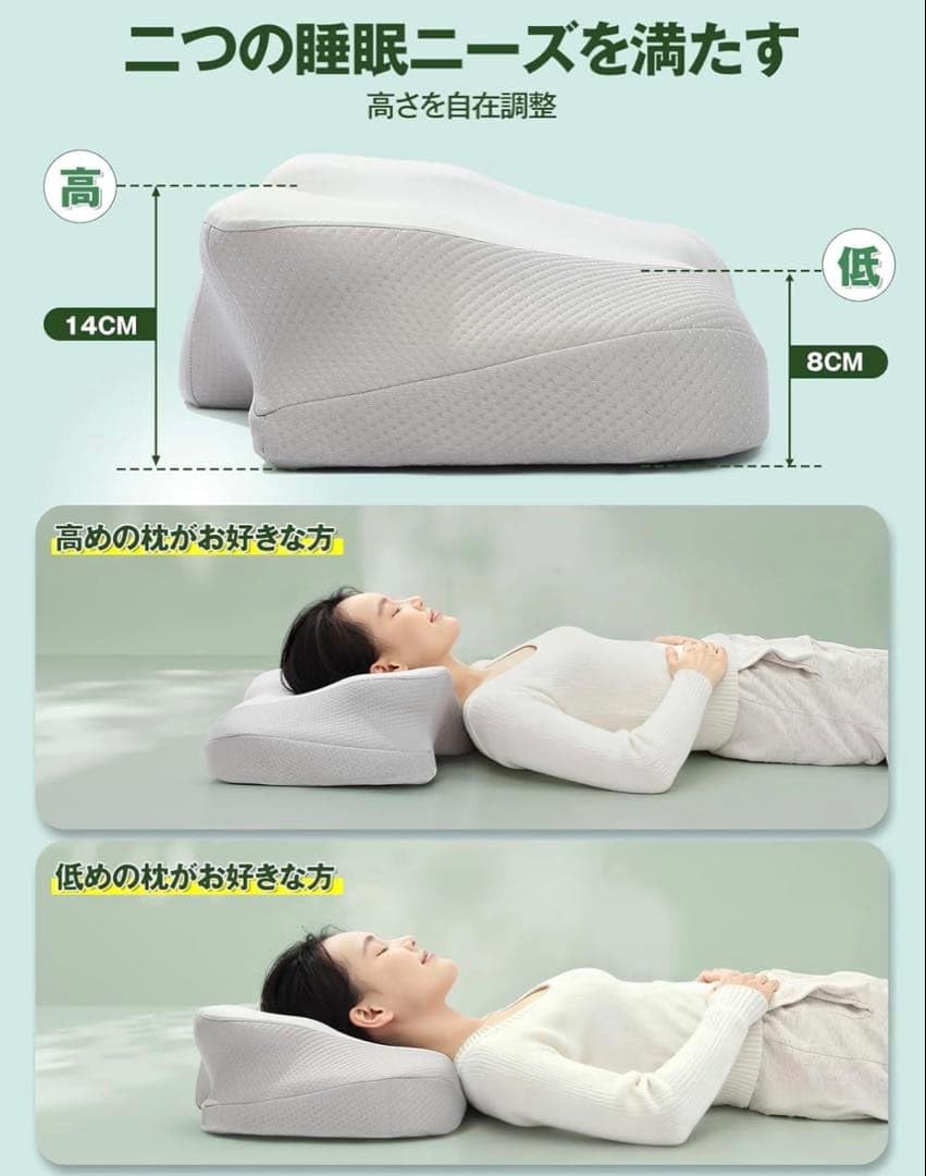 Amazon.co.jp: 枕 低反発 首が痛くならない【通気性3倍UP・蒸れにくい