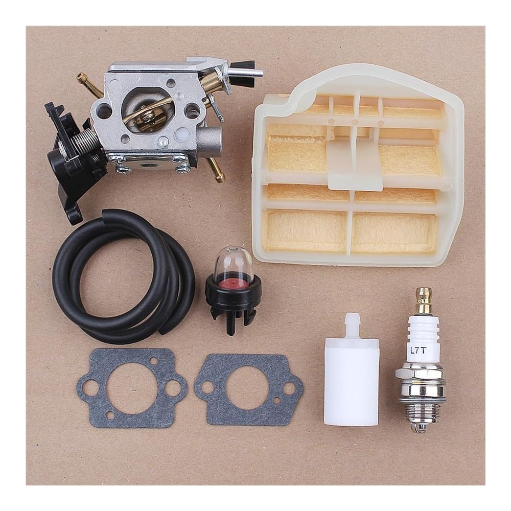 Juego de filtros para motosierra 445 y 450 compatible con carburador C1M-EL37B