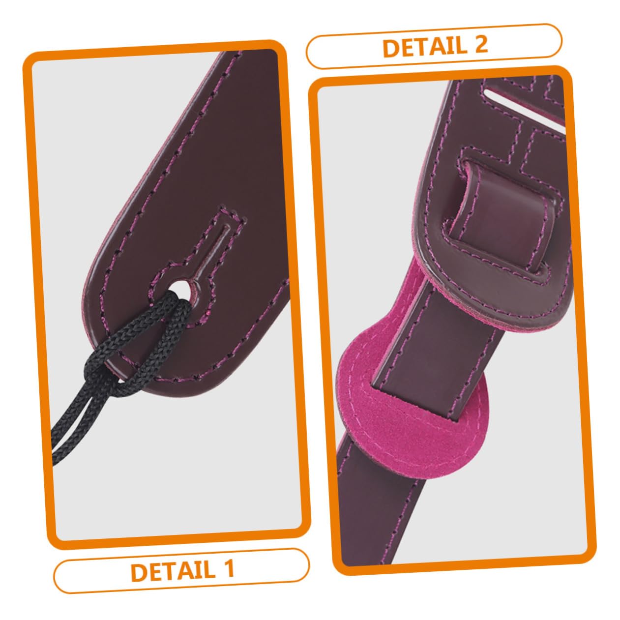 VICASKY Guitarra Bajo Correa Bajo Guitarras Guitarra Correa Para El Cuello Accesorio De Guitarra Bolso Correas Guitarra Cinturón Bajo Correa Cruzada Guitarra Cinturón De Cuero Genuino