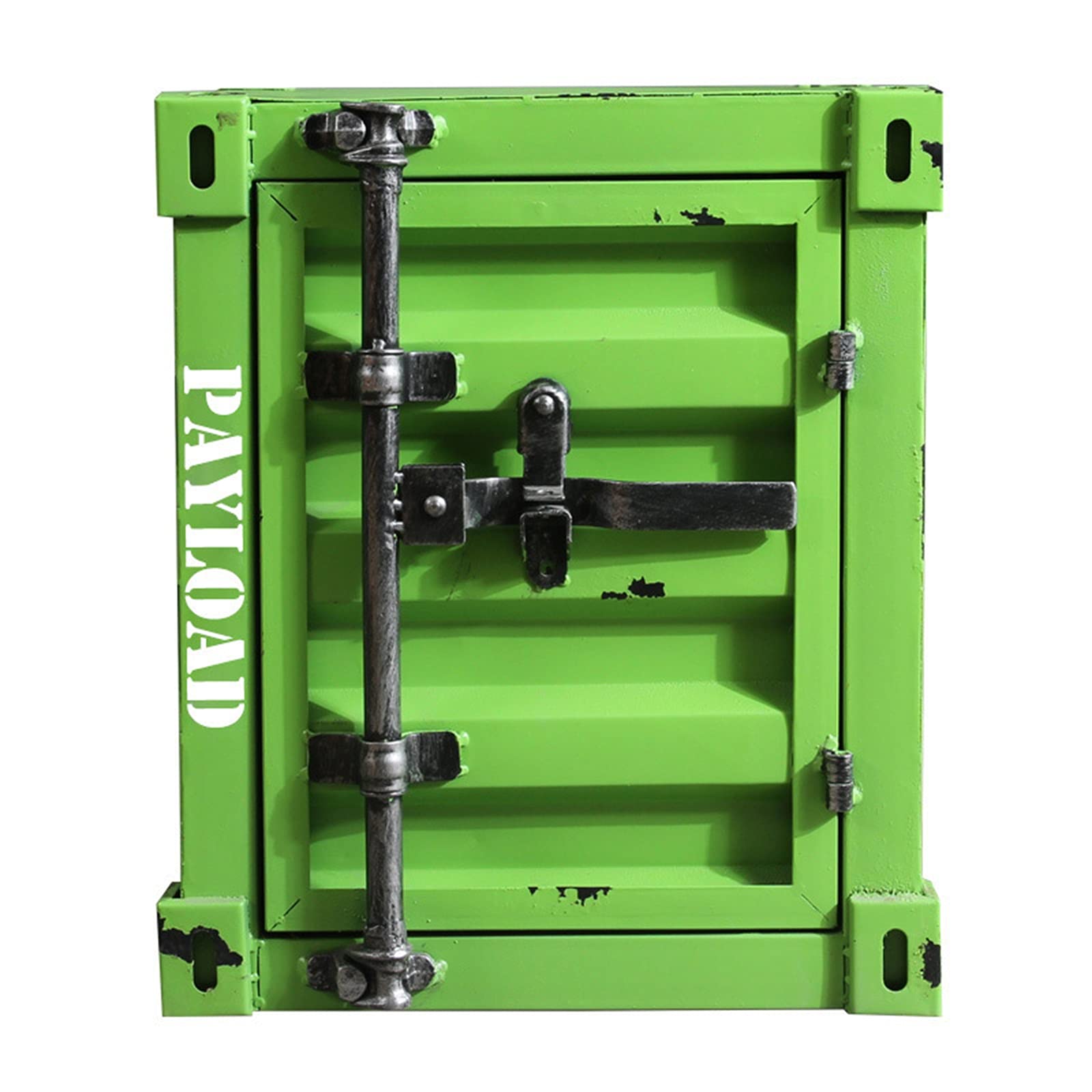 Casseforti, Cassaforte for Soldi, Comodino A 2 Strati Con Anta, Retrò Nero(Light Green)