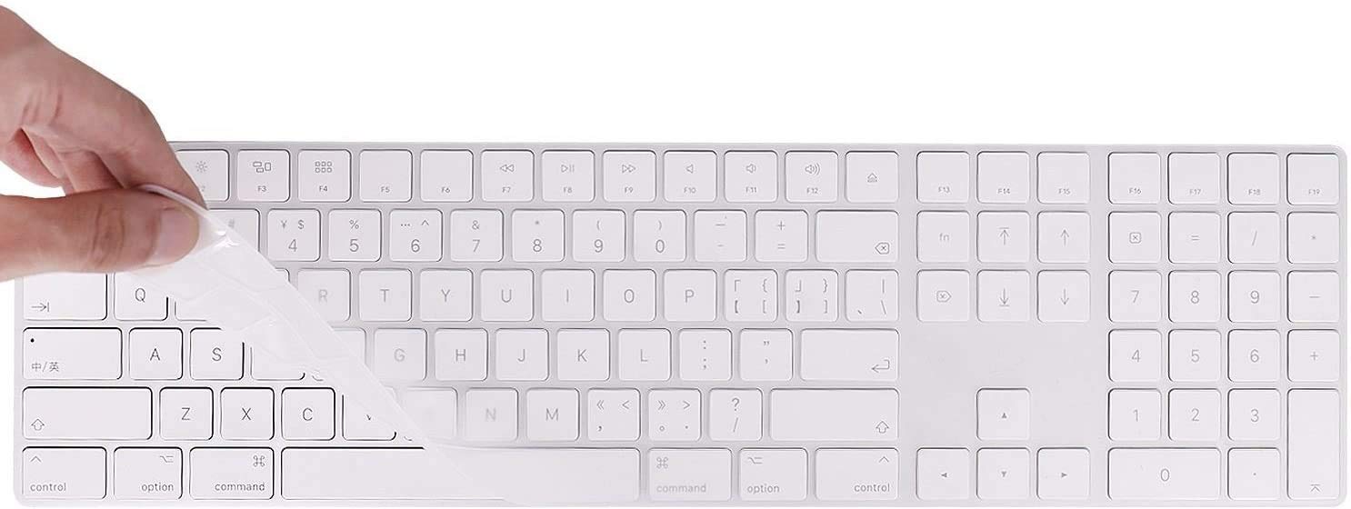 Keyboard Cover Skin Compatible with Apple Magic Keyboard with Numeric Keypad(Model: A1843,MQ052LL/A, 2017 Released) US Layout