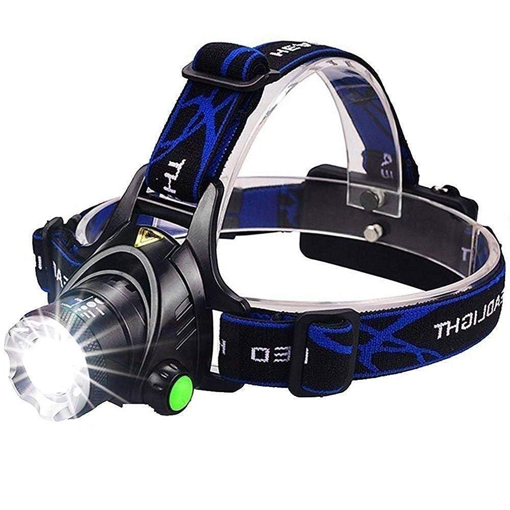 MOYESTA Head Torch Rechargeable Industrial Security Purpose Torch Light high Power Long Distance Flashlight for Camping Hiking Outdoor (Black) (B0B1DWN2W6) Amazon Price History, Amazon Price Tracker