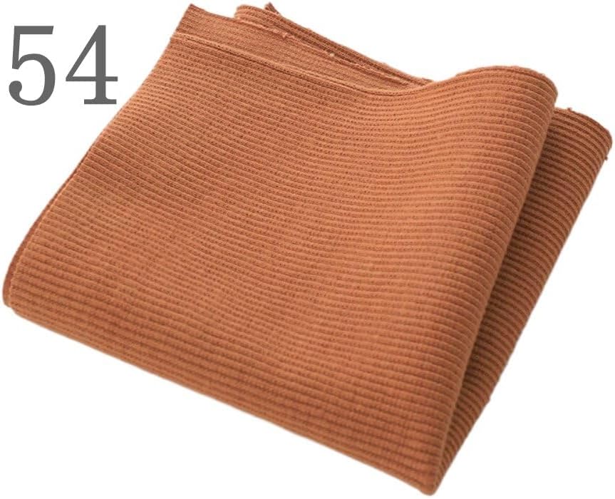TinaKim Ribbed Cuff, Jacket Hoodies Waistbands Neckbands Material Sewing Fabric (20" L x 43" W, 54 Light Caramel)
