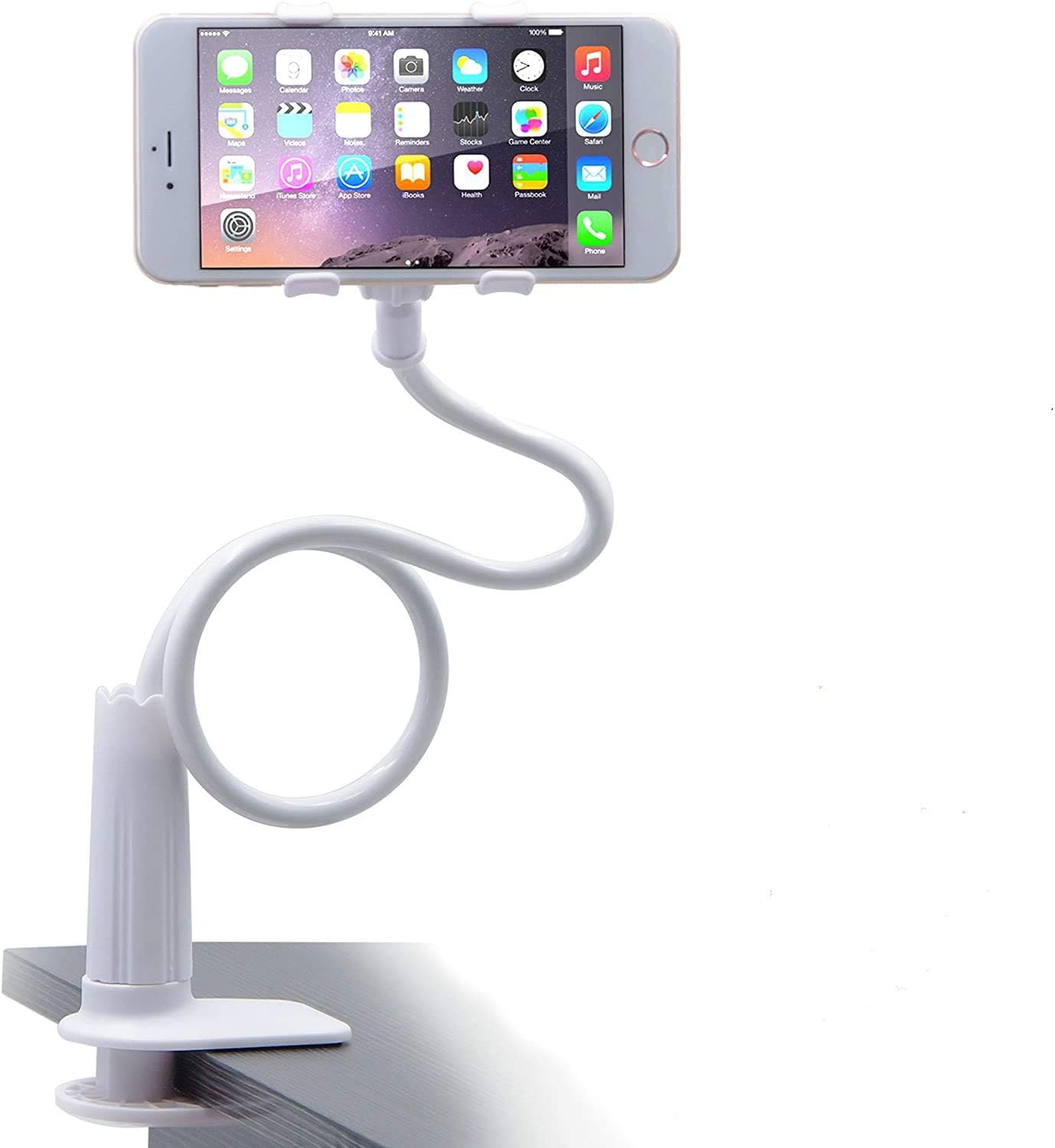 3Data Gooseneck Phone Holder, Mobile Phone Holder Universal Stand for