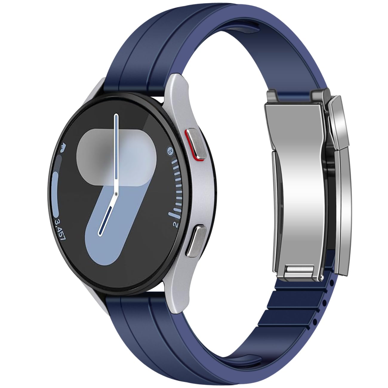 Juntan Silicone Watch Band Compatible for Galaxy Watch 7 6 5 4 40/44mm, FE 40mm, Galaxy Watch 5 Pro Band 45mm, Watch 6 4 Classic Band 42/46/43/47mm,