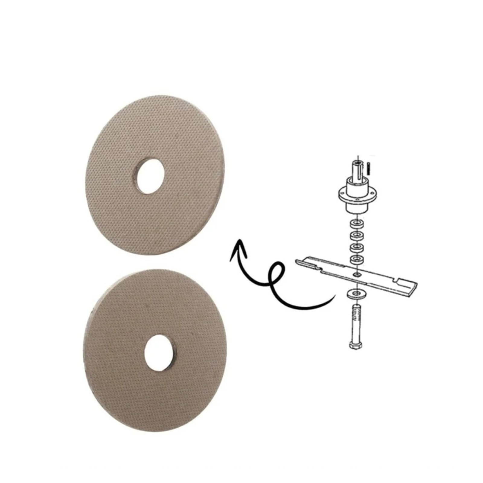 Accesorios universales for Herramientas eléctricas de jardinería for cortacésped, 6 unids/Set, Almohadillas duras, adecuados for