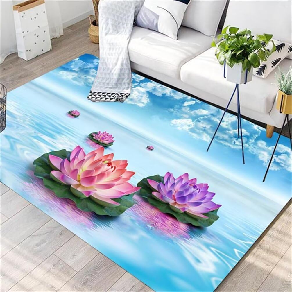 Le tapis du salon lavable pour partager des moments de complicité en famille au sol