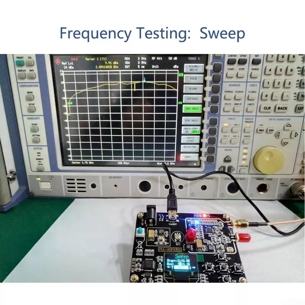 35M-4400M RF-Signalgenerator ADF4351 Sweep Frequency Generator PLL+ für OLED-Entwicklungsplatine Generatormodul