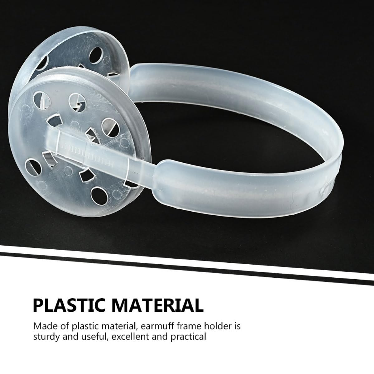 Supporto per Paraorecchie in Plastica Scaffale per Cornici Fai da Te 2 Pezzi Struttura Semplice e Delicata, per Uso Invernale e Pratico