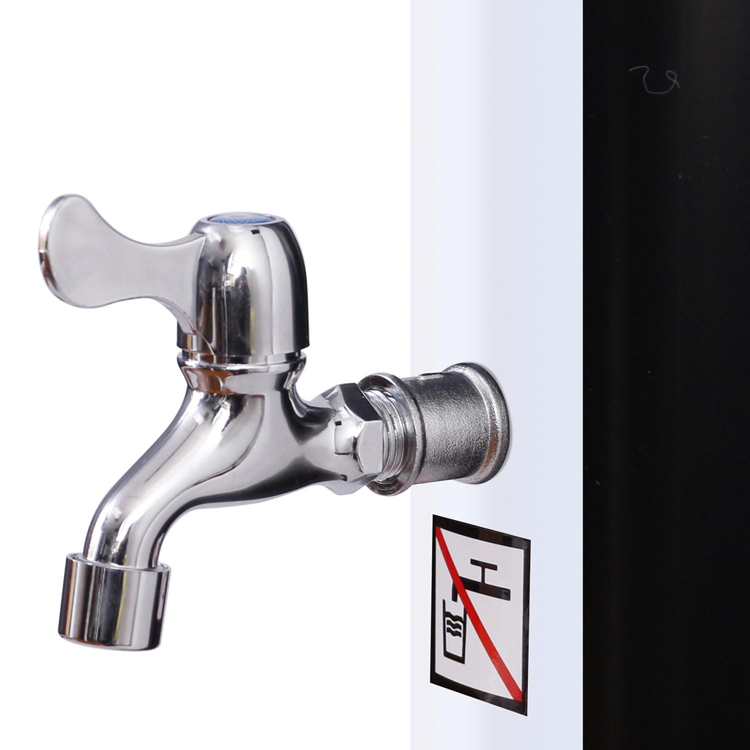 Happy Garden Solar Outdoor-Dusche Moorea schwarz und Silber 18L.