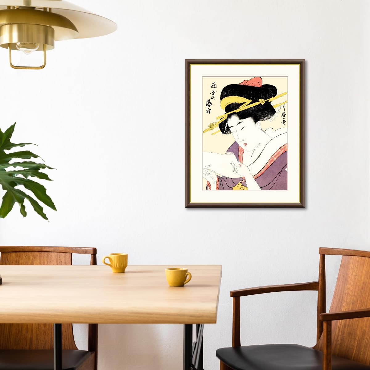 Amazon｜西国の芸者 喜多川歌麿 42× 52㎝ F6 J5-G005 額入り アート