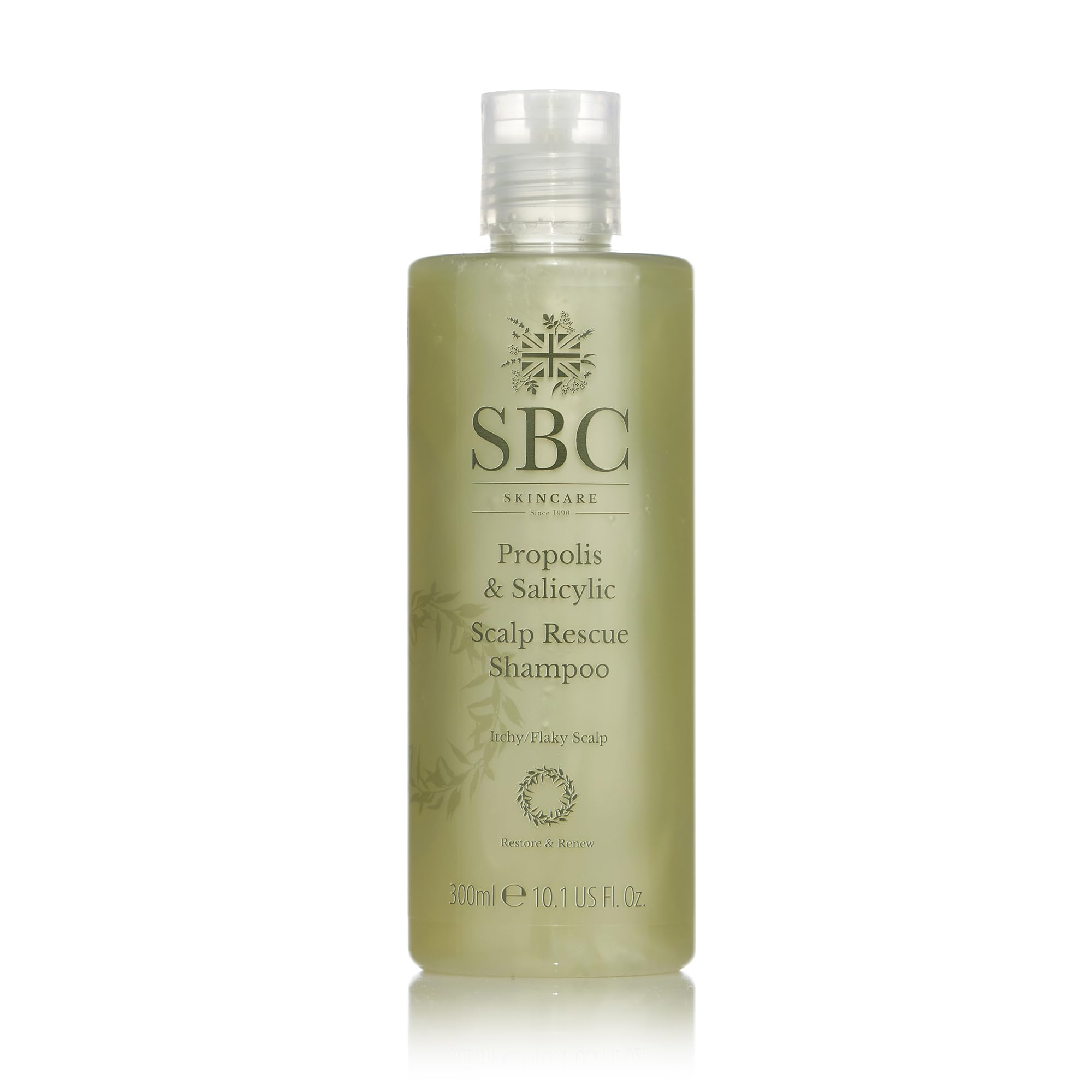 SBC Skincare Propolis & Salicylic Scalp Rescue Shampoo – Clarifying, Soothing Cleanser With Salicylic Acid, Willow Bark & Pro-Vitamin B5 To Remove Build-Up, Calm Itchiness & Restore Balance, 300 mL