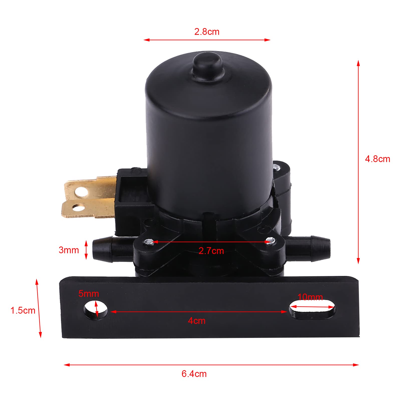 Pompe Lave-glace 12V Double Sortie - Pour Pare-brise Avant/Arrière - Compatible Voiture