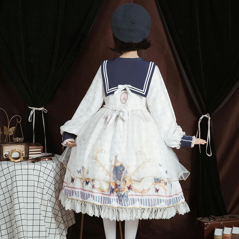 Amazon.co.jp: [REVOYI] ロリータアニメ 洋装 可愛い 蝶結び