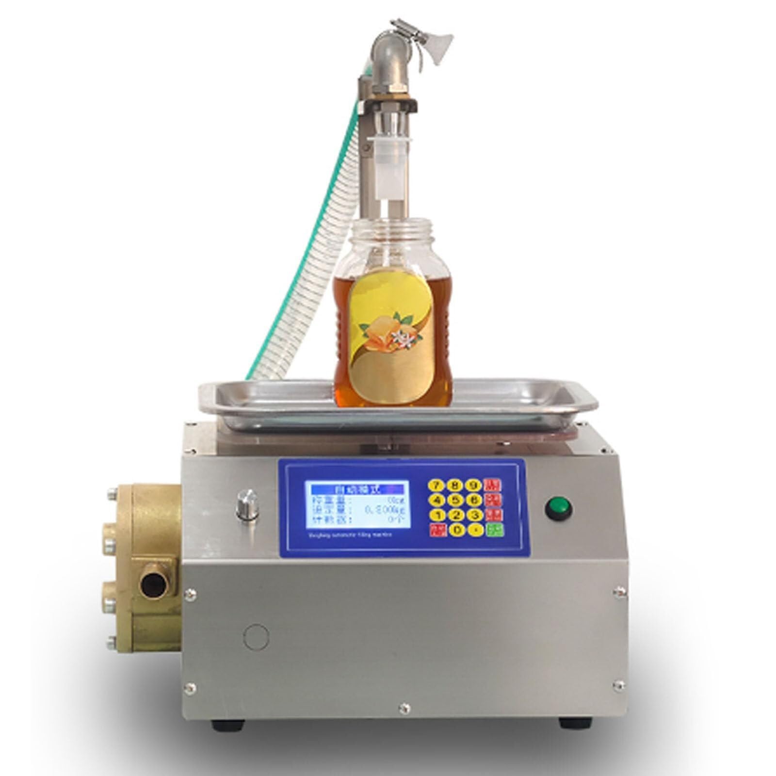 Viscous Liquid Quantitative Filling Machine | Filling Volume 20g-8000g | Automatic Honey Filling Machine Machine For Filling Sesame Paste Viscous Liquid, 7 Liters/Minute