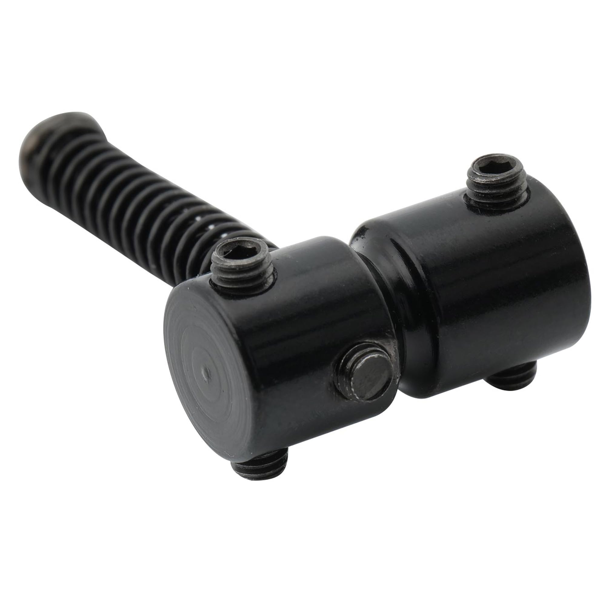 Musiclily Pro 19mm Stalowy Siodełko Mostka Basu do 4 strunowy Precision Jazz Bass, Czarny (4 szt.)