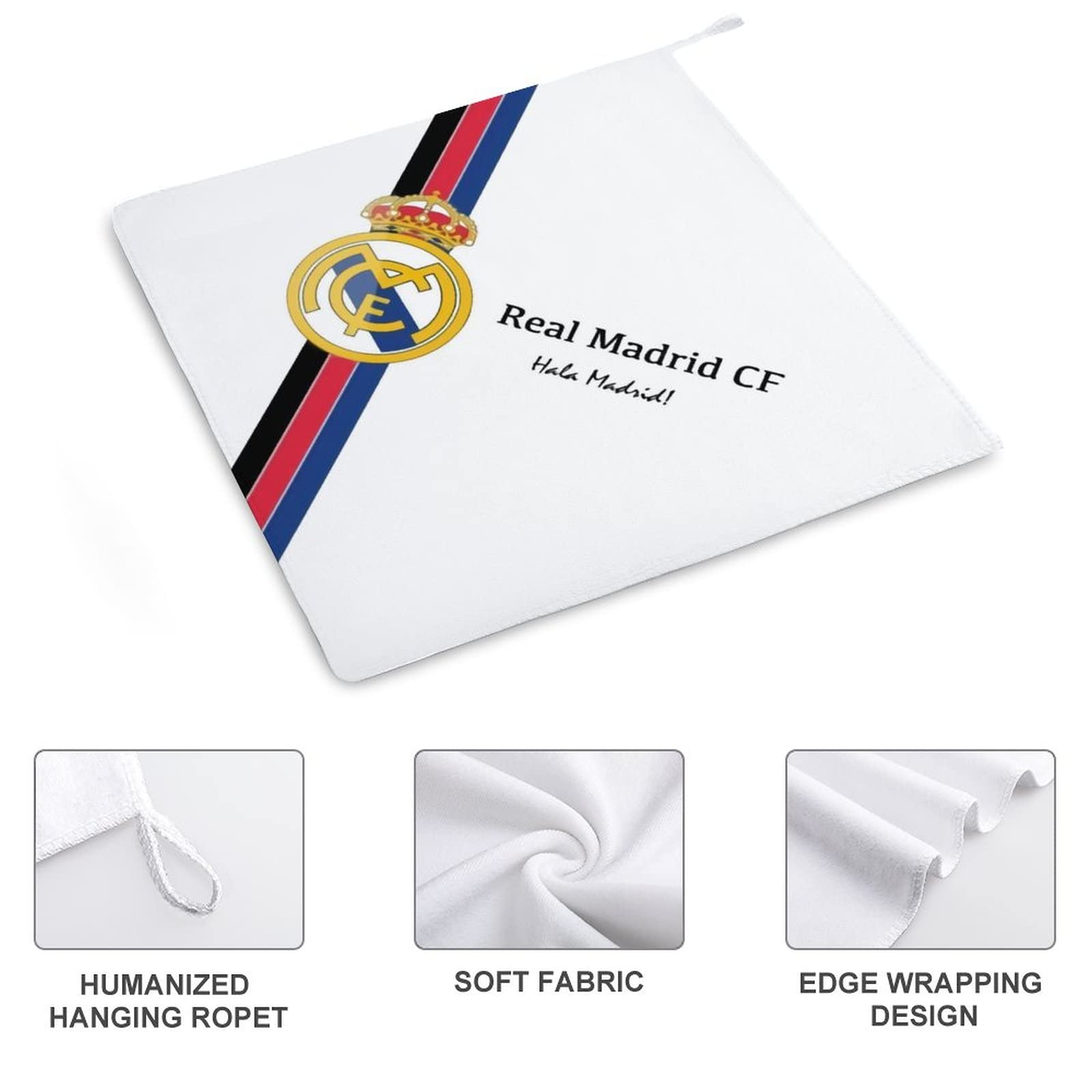 Amazon｜レアル・マドリード フェイスタオル ハンカチ マイクロ