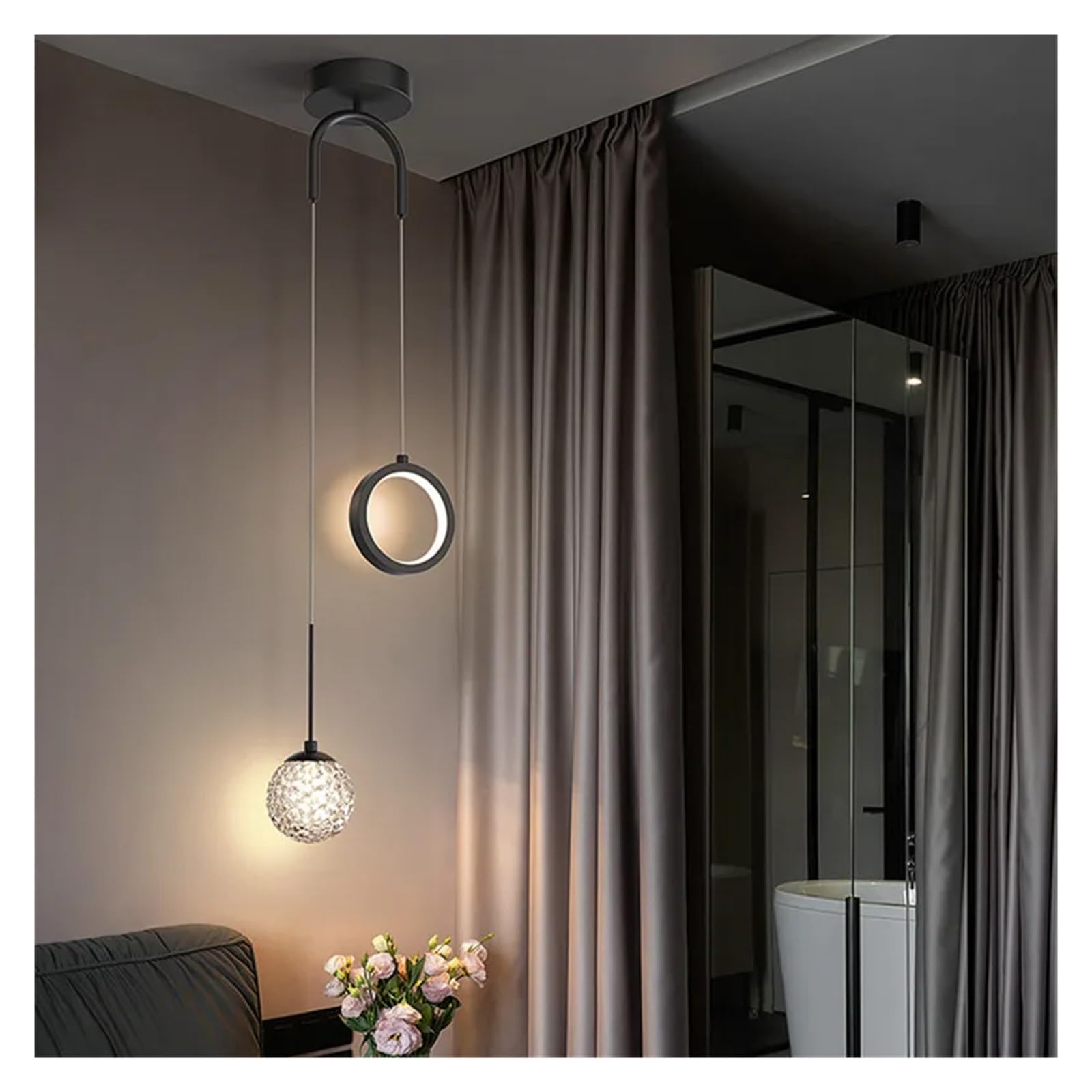 VAUNDY Bedside Chandelier Modern Minimalist - Starry - Art Lamps 