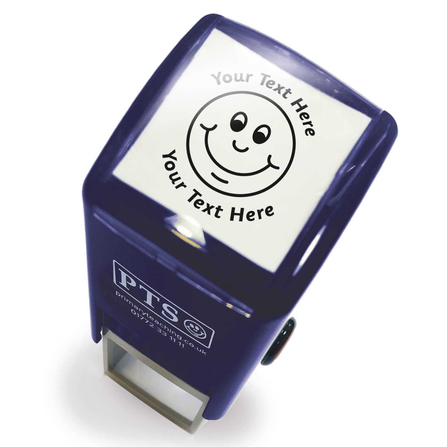 Personalised Smiley Face School Teachers Reward Feedback Marking Stamper Stamp 25mm Primary Teaching Services (Black)