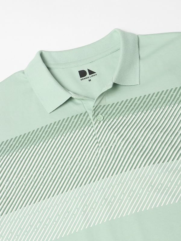 Image of Dennis Lingo Men's Cotton Polo Neck Tshirt, Regular Fit Half Sleeve