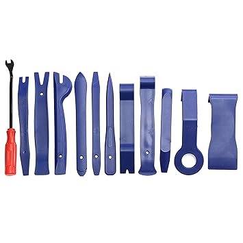 Haibing 12pcs Blue Auto Car Audio Dash Tirm Panel Installer Interior Door Modeling Clip Set Dashboard Removal Opening Repair Tool Kit