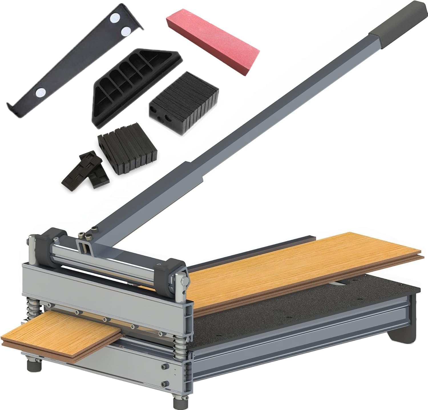 Photo 1 of  13"Heavy Duty Pro Laminate Floor Cutter with Laminate Floor Installation Kit For Laminate, Vinyl Plank, Engineered Hardwood, Siding & More; Cuts up to 17 mm thick 