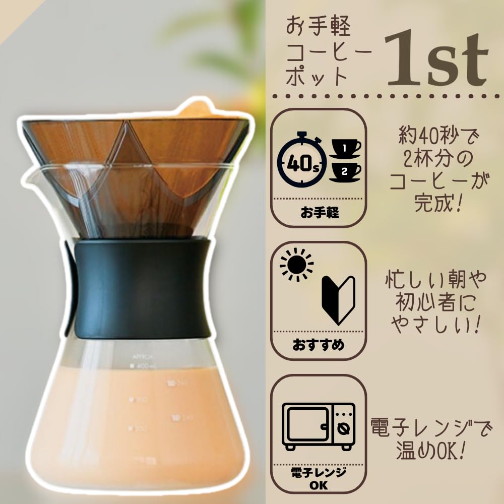 Amazon｜HARIO(ハリオ) お手軽コーヒーポット 1st ドリッパー サーバー