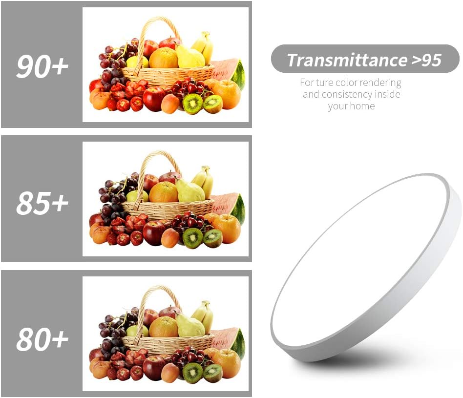 Top Rated Round Led Ceiling Light Fixtures - 24inch LED Flush Mount Ceiling Light ,48W (260W Equivalent ),2880lm,Dimmable 2800-6800K, 80-90Ra+,ETL List,Wet Location,Panel Lamp Mount Surface Buy 1 get 1 Round Led Ceiling Light Fixtures - 24inch LED Flush Mount Ceiling Light ,48W (260W Equivalent ),2880lm,Dimmable 2800-6800K, 80-90Ra+,ETL List,Wet Location,Panel Lamp Mount Surface