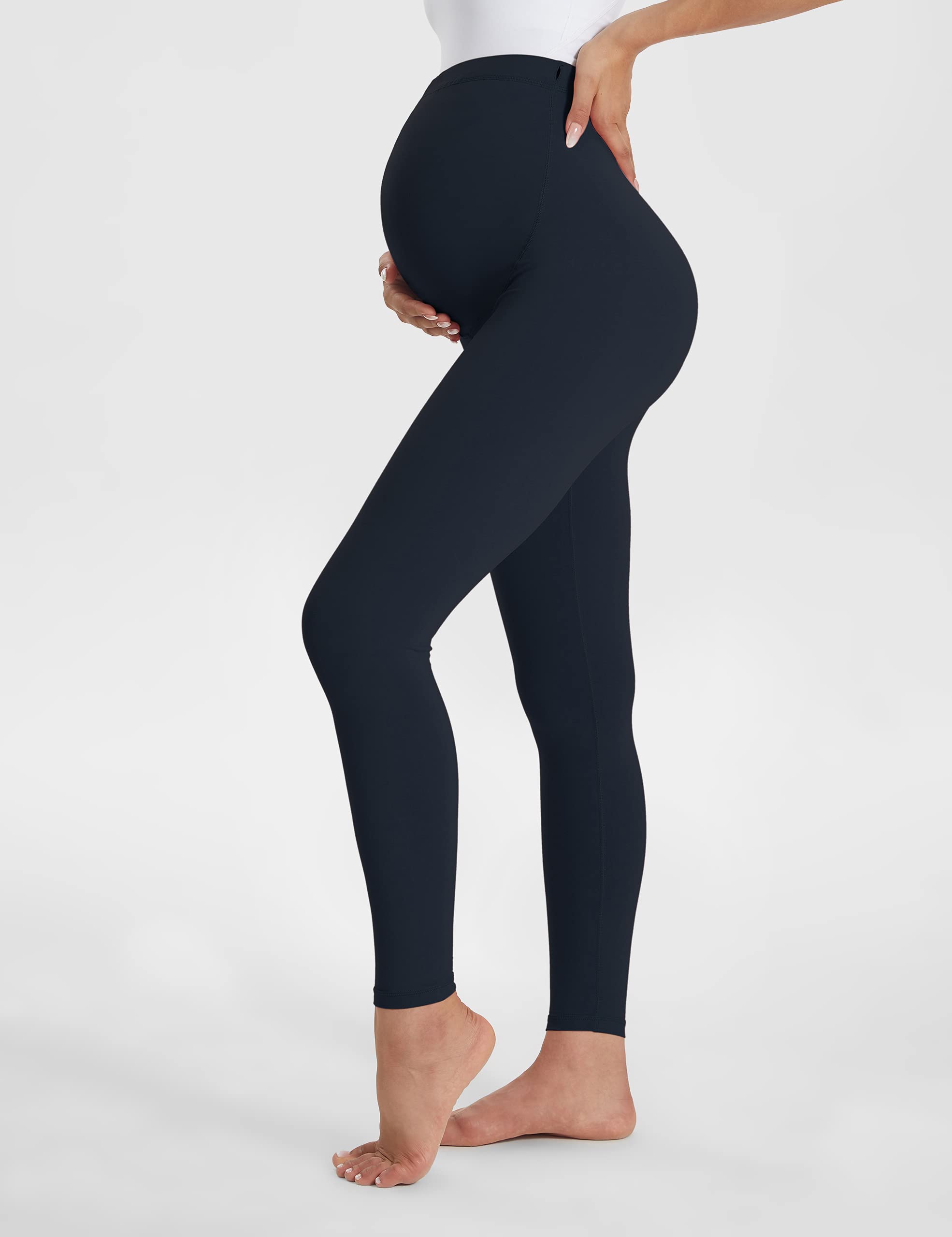 Buttergene Leggings de maternité pour Femme avec contrôle du Ventre, Tenue Active, pour entraînement et Yoga