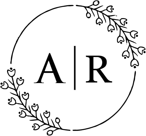 Grabador de sello de monograma personalizado: iniciales personalizadas, sello en relieve de mano, dispositivo de grabado, papelería personal, sello