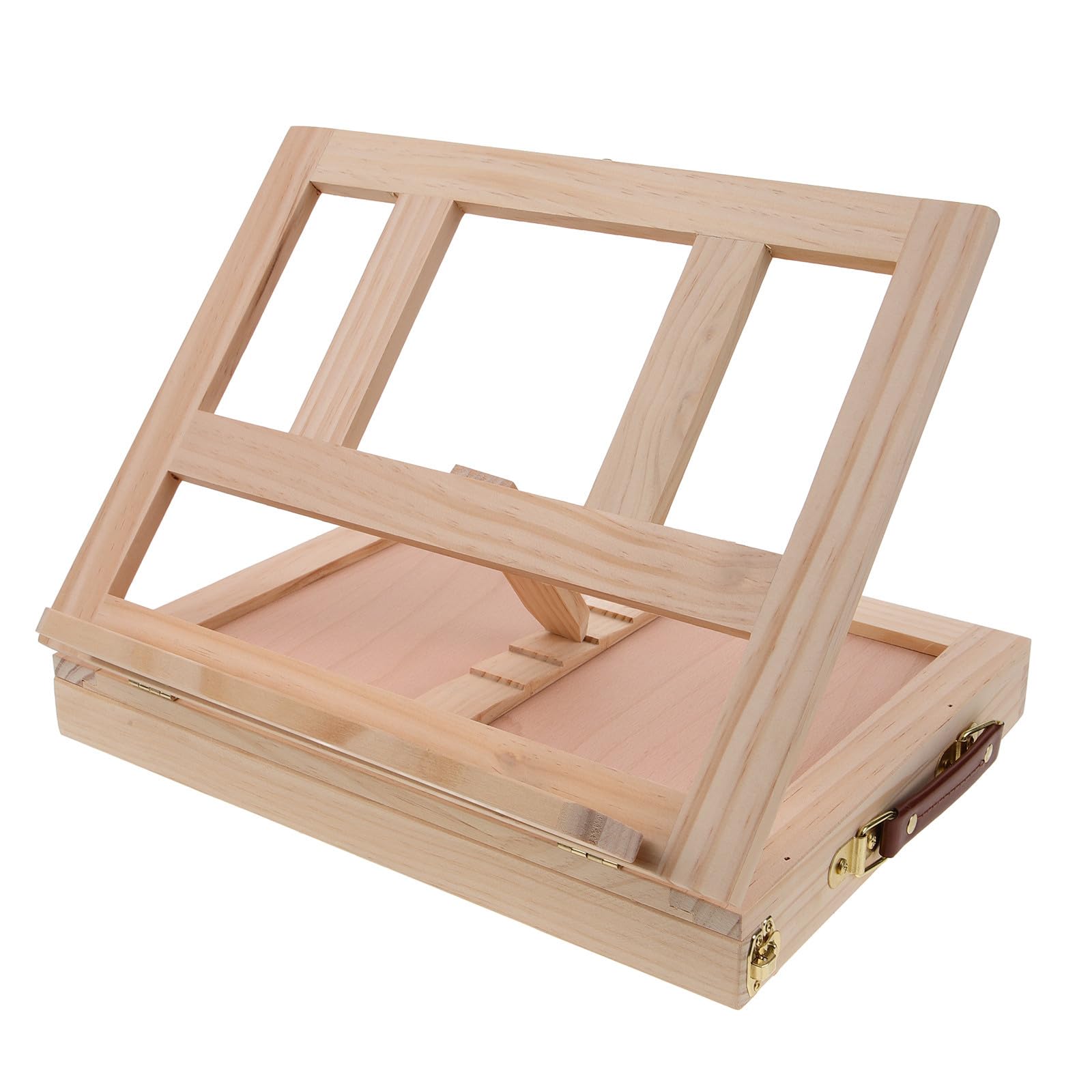 YARNOW Caballete de Madera Portátil Cajón Compacto para Dibujo y Pintura, Adecuado para Múltiples Tamaños de Lienzos, Adecuado para Artistas en Casa y Exteriores