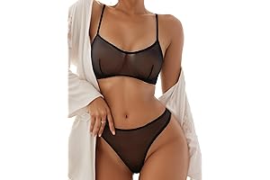 Seductive Sheer Mesh Lingerie Set