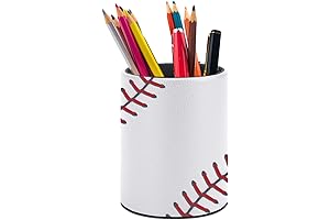 Adorable Baseball Room Decor with Multiple Functions: Pencil Holder, Organizer, Makeup Brush Holder, and Beyond