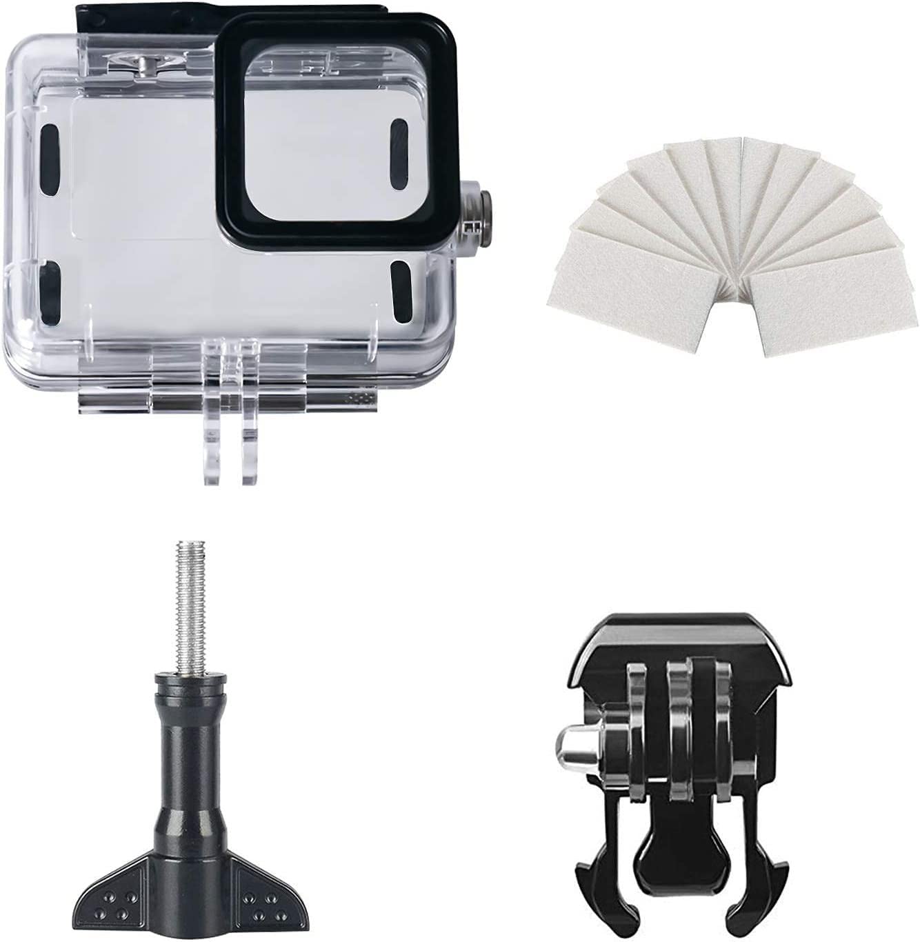 FitStill 60M/196FT Custodia Impermeabile per Gopro Hero12 /Hero11 /Hero10 /Hero 9 Nera, Custodia Protettiva per Immersione Subacquea con Accessori di Montaggio per Go Pro Hero 12/11/10/9