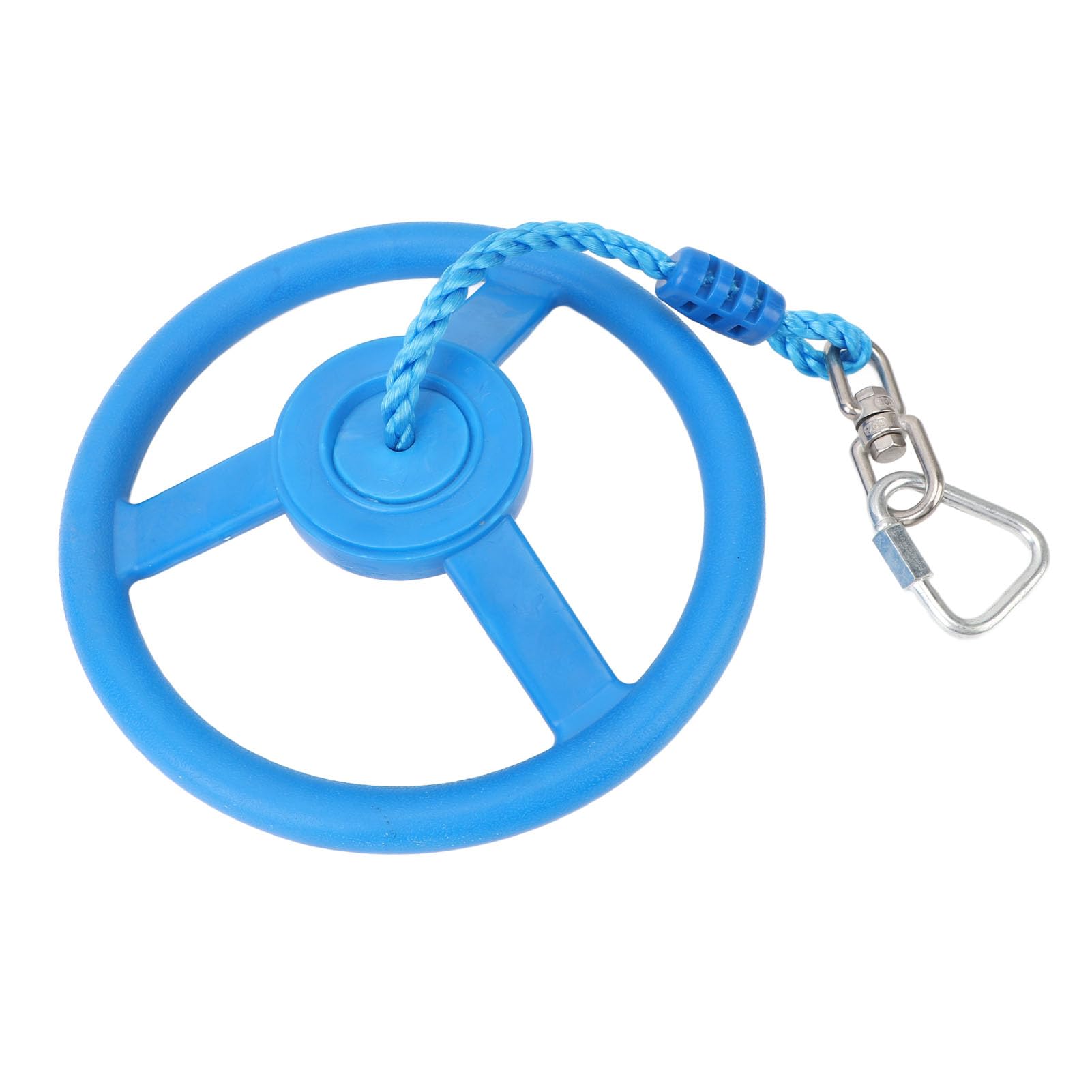 Juego de ruedas giratorias para gimnasio para niños, columpio portátil con cuerda, plástico azul y nailon para jugar en interiores y exteriores, perfecto para parejas y jardines de infancia