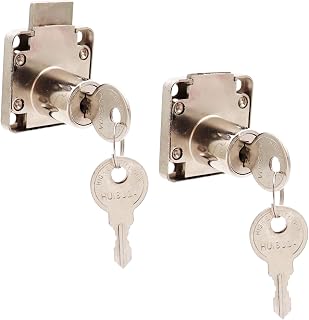 Sipery 2Pcs Wardrobe Cabinet Drawer Lock Cupboard Desk Locks Showcase Lock with Keys with Keys
