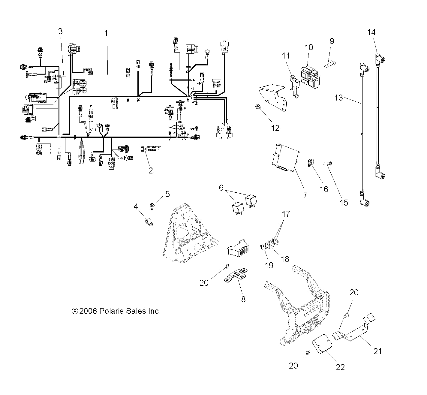 Polaris Circuit Breaker, 20 Amp, Genuine OEM Part 2410323, Qty 1