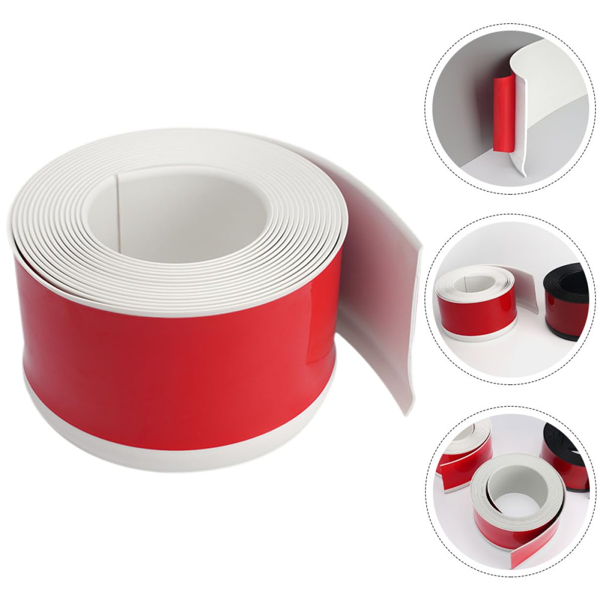 jojofuny Moldura de Esquina de Pared Adhesiva Flexible para Bordes de Pared Autoadhesivos para Decoración de Paredes y Acabados de Azulejos