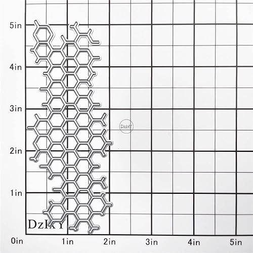 Miniatura 2 de DzIxY Troqueles de corte de metal de panal hueco para kit de fabricación de tarjetas, troqueles de papel en relieve, plantillas de máquina de