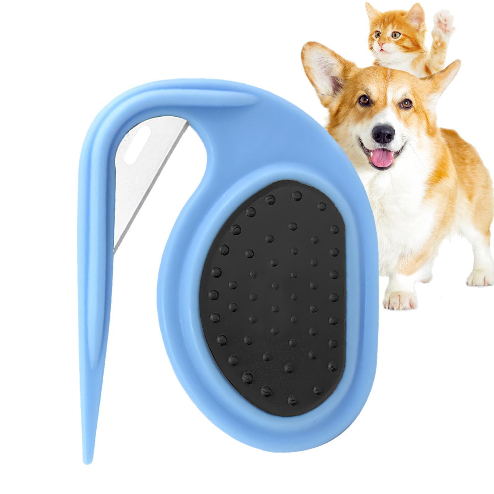Pet Knotting Comb - Cat Knot Remover | Pet Hair Comb | Effective Open Knot And Undercoat Mat Splitter Combs With Remove Clumps, Dog Hair Combs Matt Splitter For Long-Haired Breed Dogs