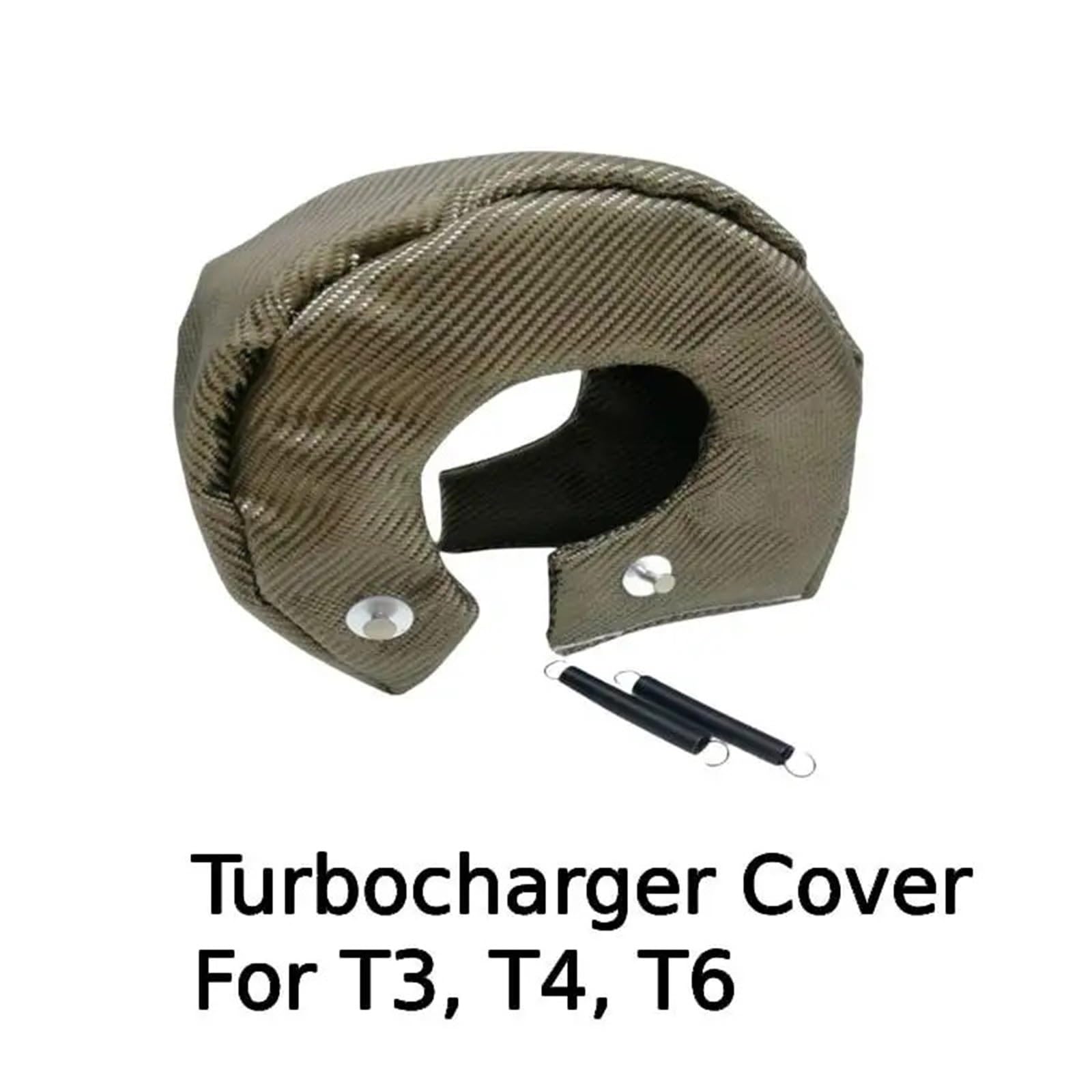 Abgasturbolader T3 T4 T6 Turbolader-Abdeckung, Wickeldecke, Wärmebarriere-Abdeckung, Turbo-Hitzeschild-Abdeckung, Wickelzubehör, Silikonfaser Car Turbocharger(For T4)