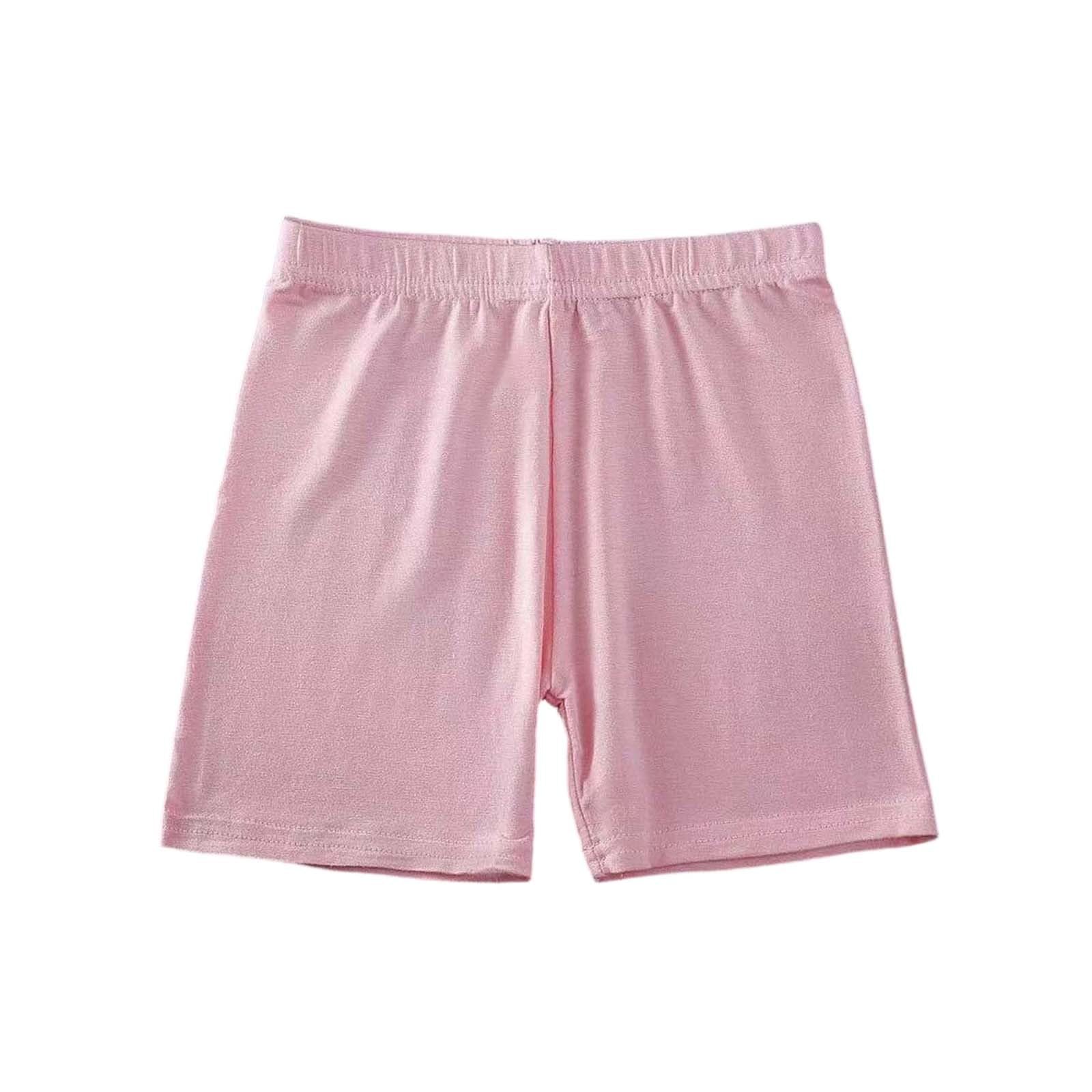 Generisch Mädchen Kurze Leggings Baumwolle Radlerhose Sommer Activewear Shorts, Kinder Unter Kleid Hosen, Elastische Sporthose Turnhose Sommerhose für Sport Laufen Tanz Wandern