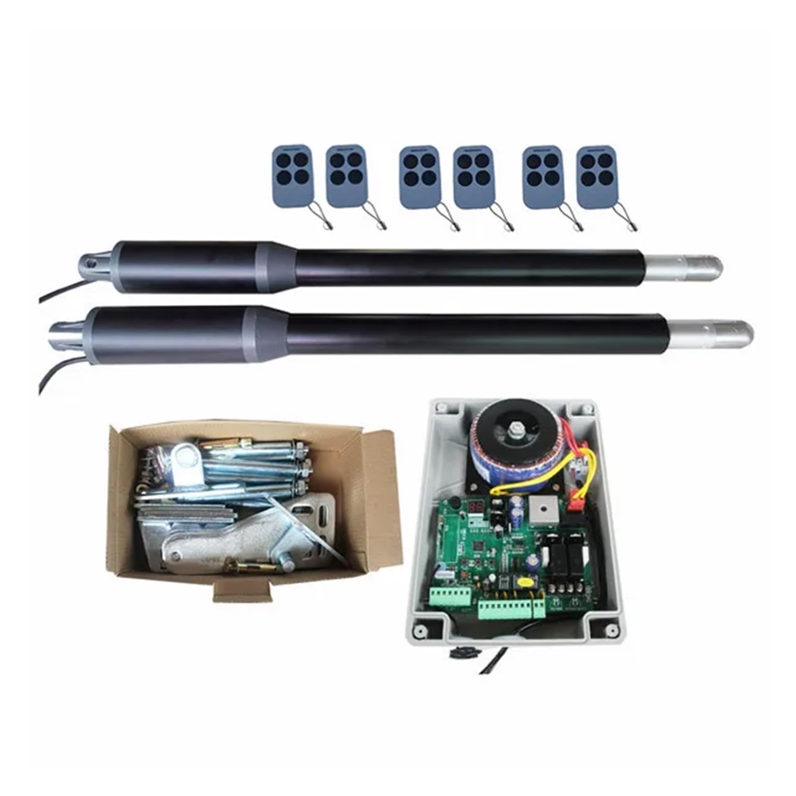 Electric Gate Opener Kit, Linear Actuator Worm Gear Pistons Gate Opener Electric 24V AC220V 110V Automatic Swing(Kit 3)