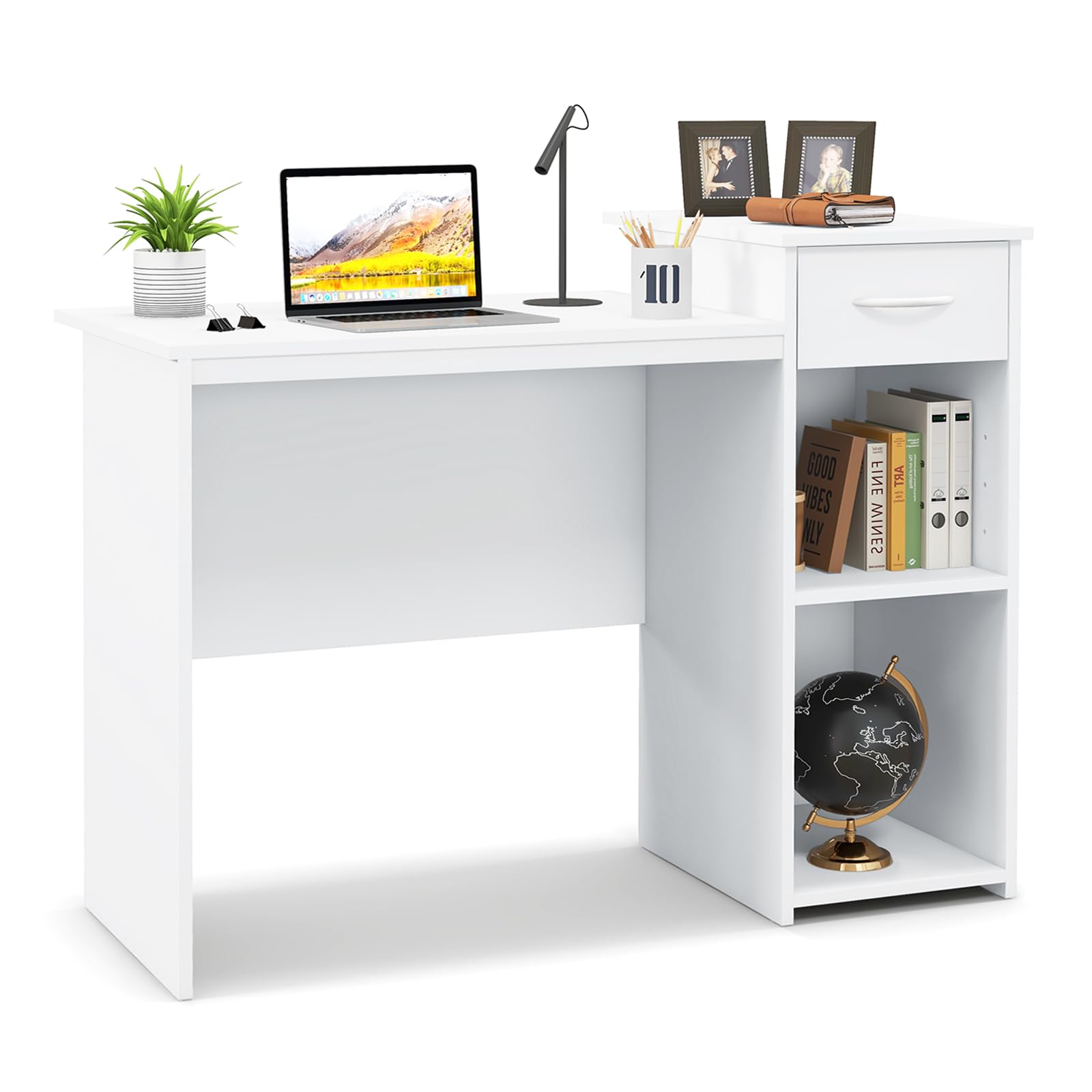 Amazon.com: Giantex Computer Desk with Storage, Modern PC Laptop
