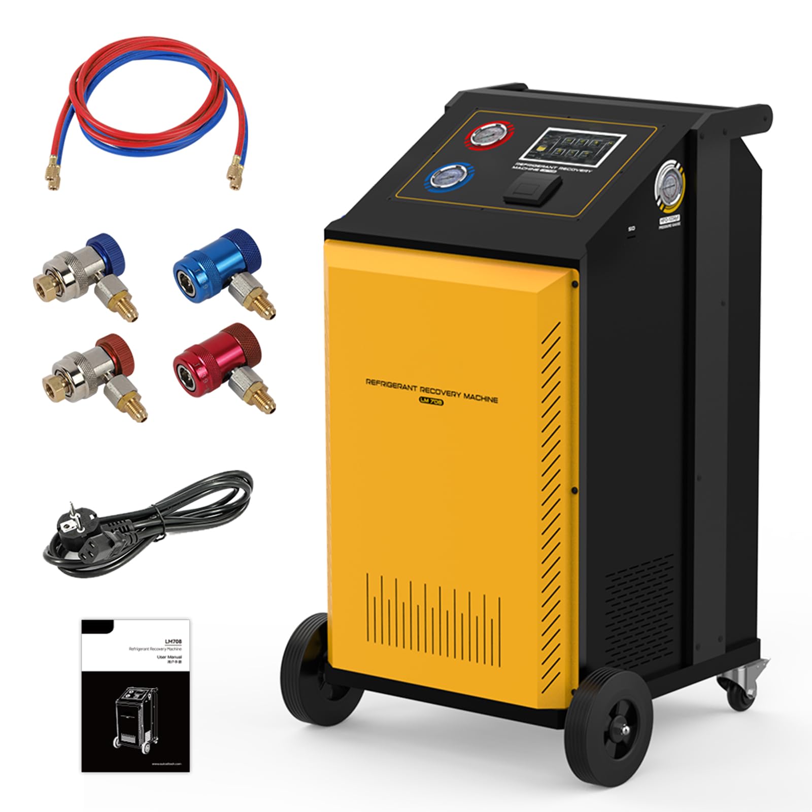 Amazon | 冷媒回収機 LM708 デュアルシステム HVAC 真空全自動冷媒回収