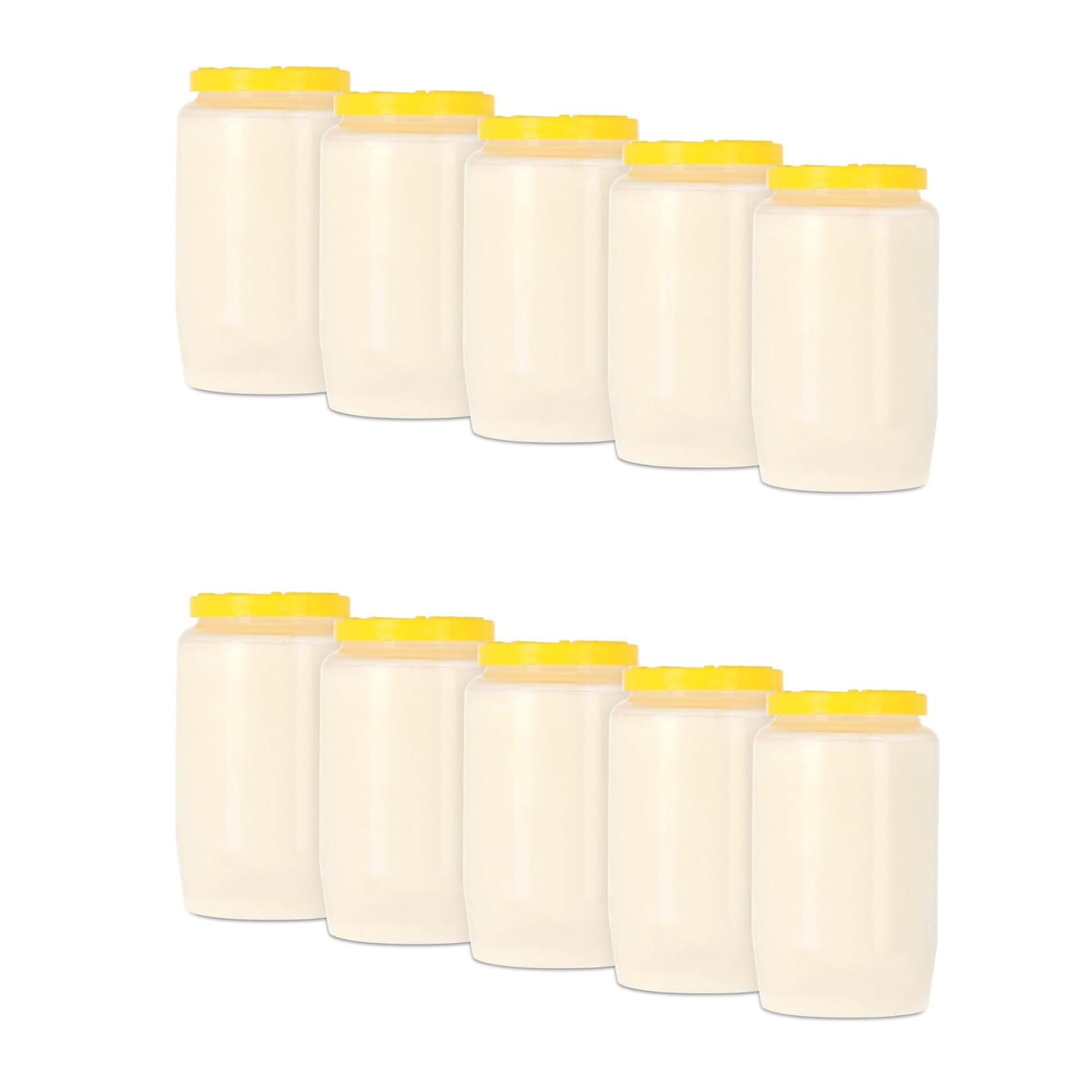 KRISTEN Lot de 10 bougies de cimetière blanches longue durée (72 heures) – Bougies funéraires – Bougies commémoratives